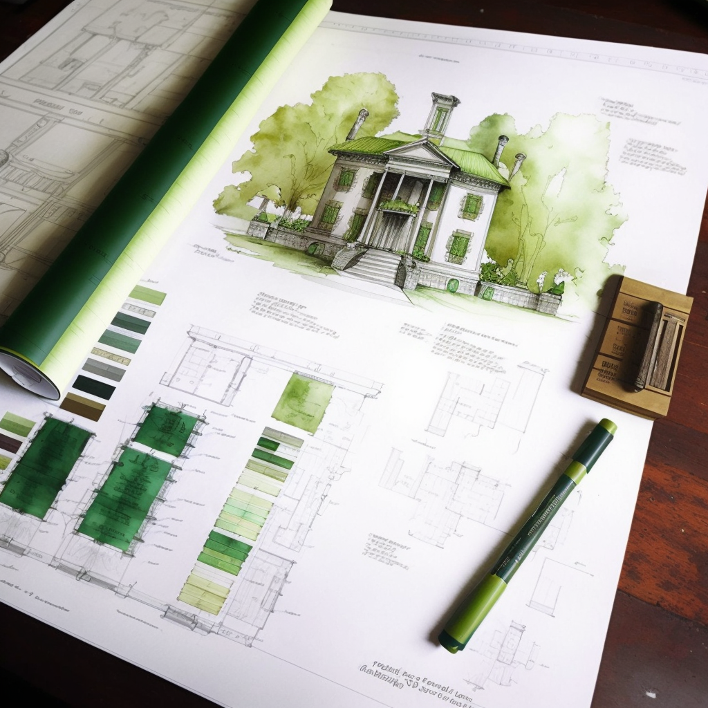 vieux carnet d'architecte